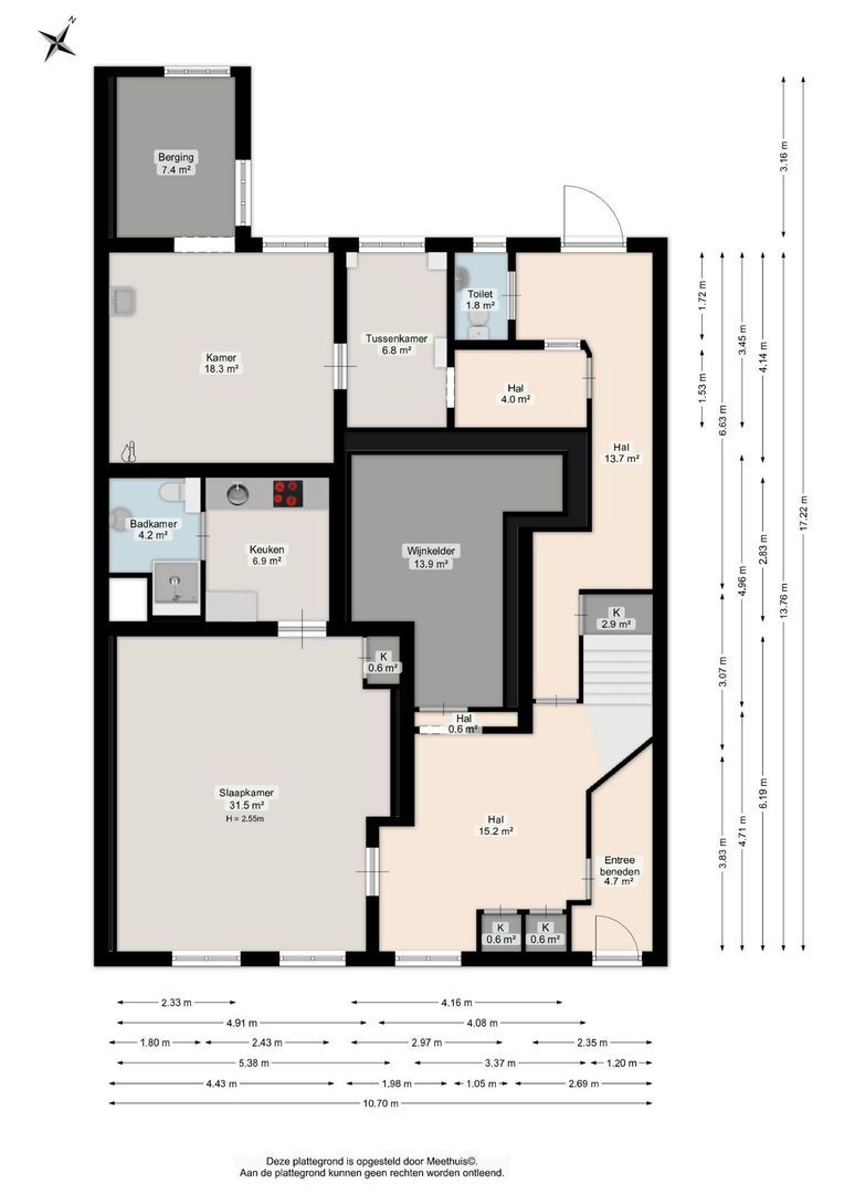 Ossenmarkt 4, Groningen plattegrond-0