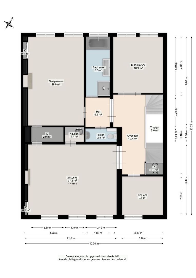 Ossenmarkt 4, Groningen plattegrond-2