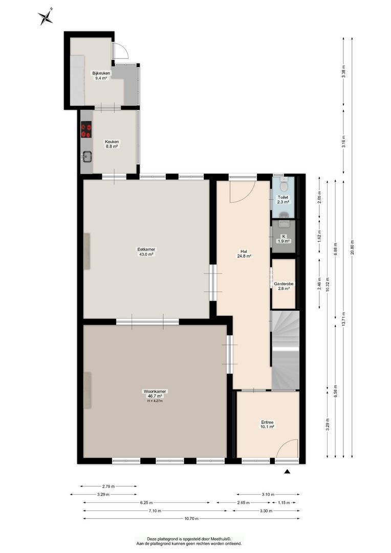 Ossenmarkt 4, Groningen plattegrond-1