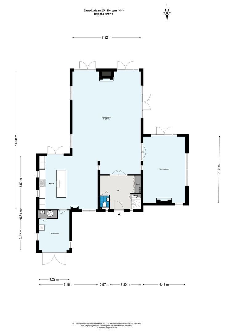 Eeuwigelaan 25, Bergen (nh) plattegrond-0