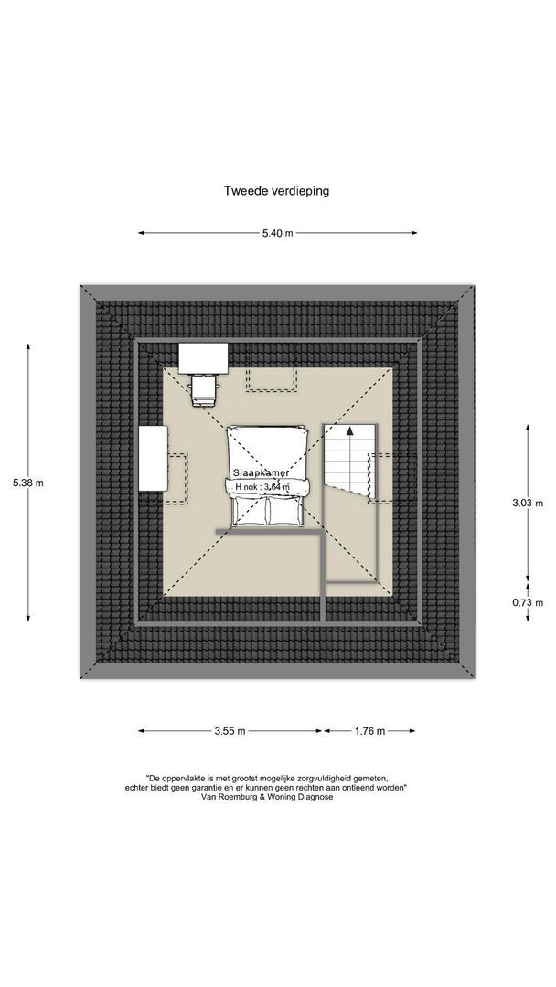 't Voorwerf 2 C, Amsterdam plattegrond-2