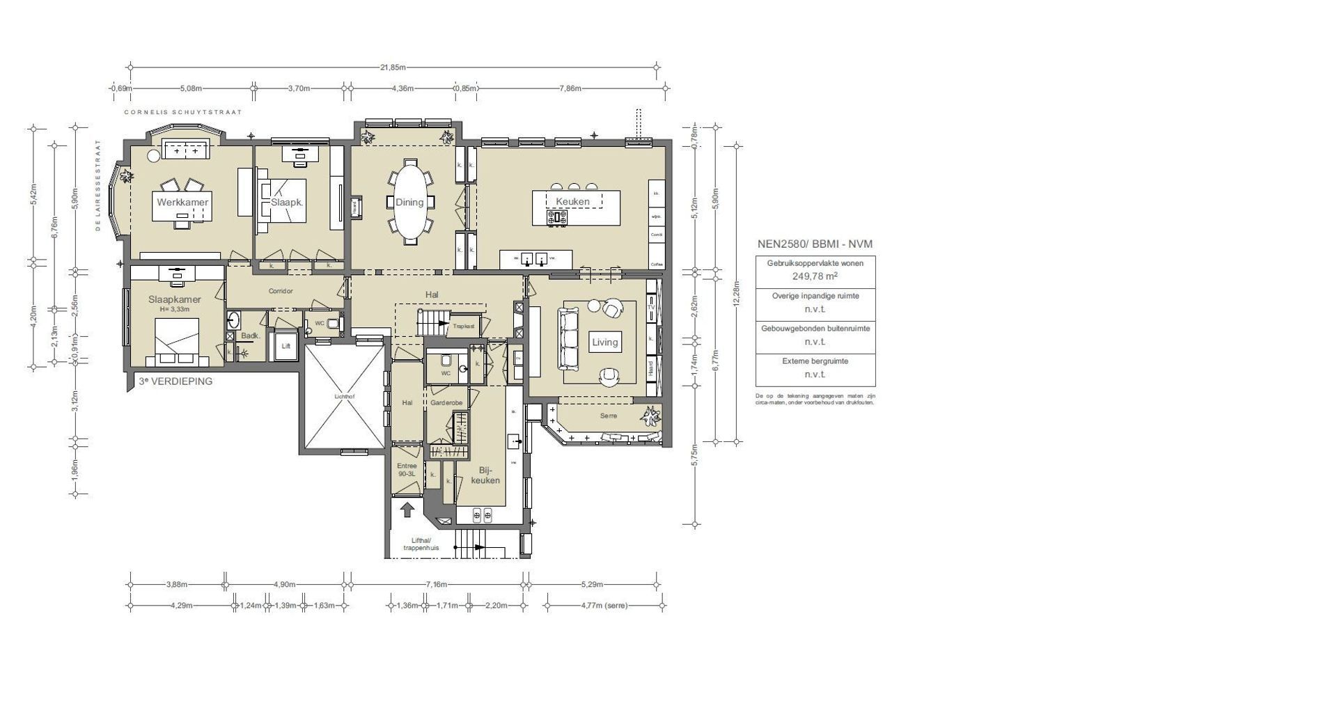 De Lairessestraat 90 3L, Amsterdam plattegrond-0