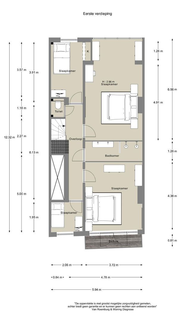 Emmastraat 12 H, Amsterdam plattegrond-1