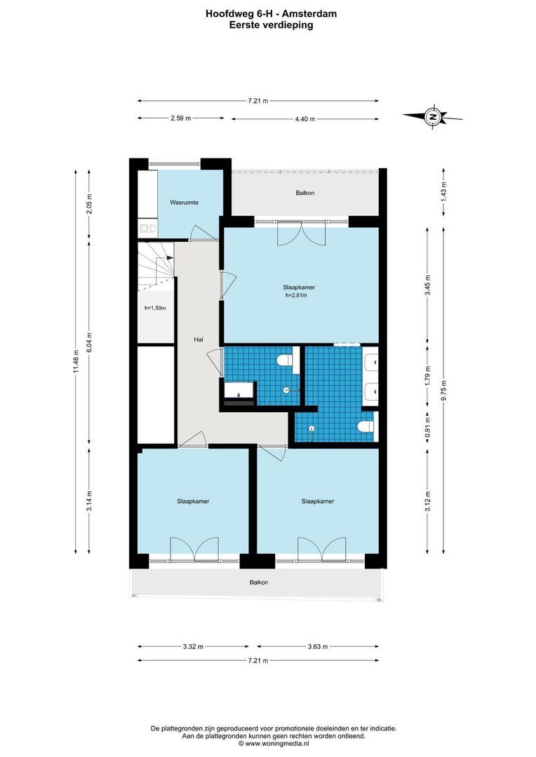 Hoofdweg 6 H, Amsterdam plattegrond-2