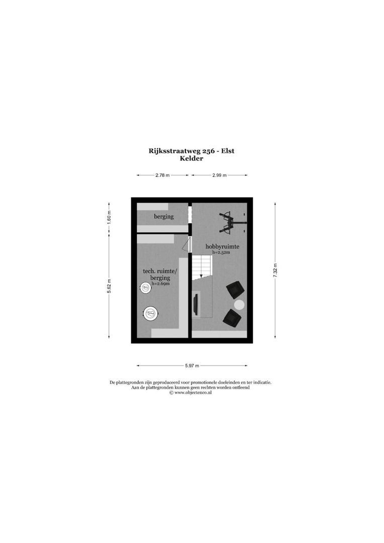 Rijksstraatweg 256, Elst Ut plattegrond-2