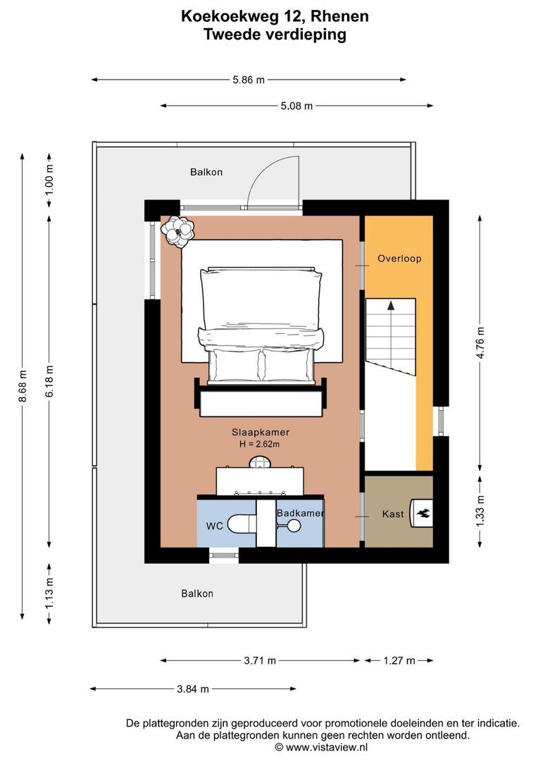 Koekoekweg 12, Rhenen plattegrond-2