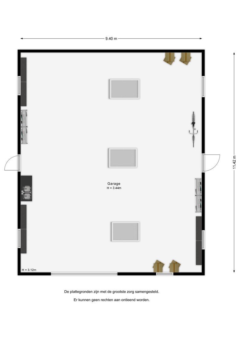 Lawickse Allee 220 B, Wageningen plattegrond-3