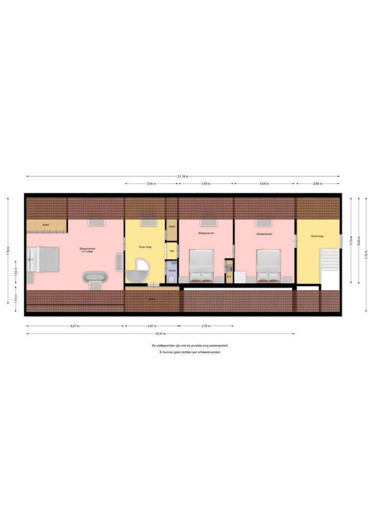 Burgemeester van den Boschstraat 3, Amerongen plattegrond-1