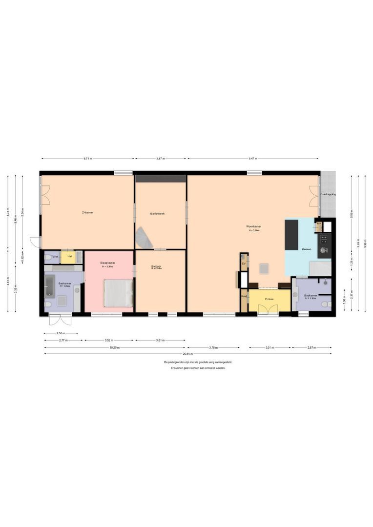 Burgemeester van den Boschstraat 3, Amerongen plattegrond-0