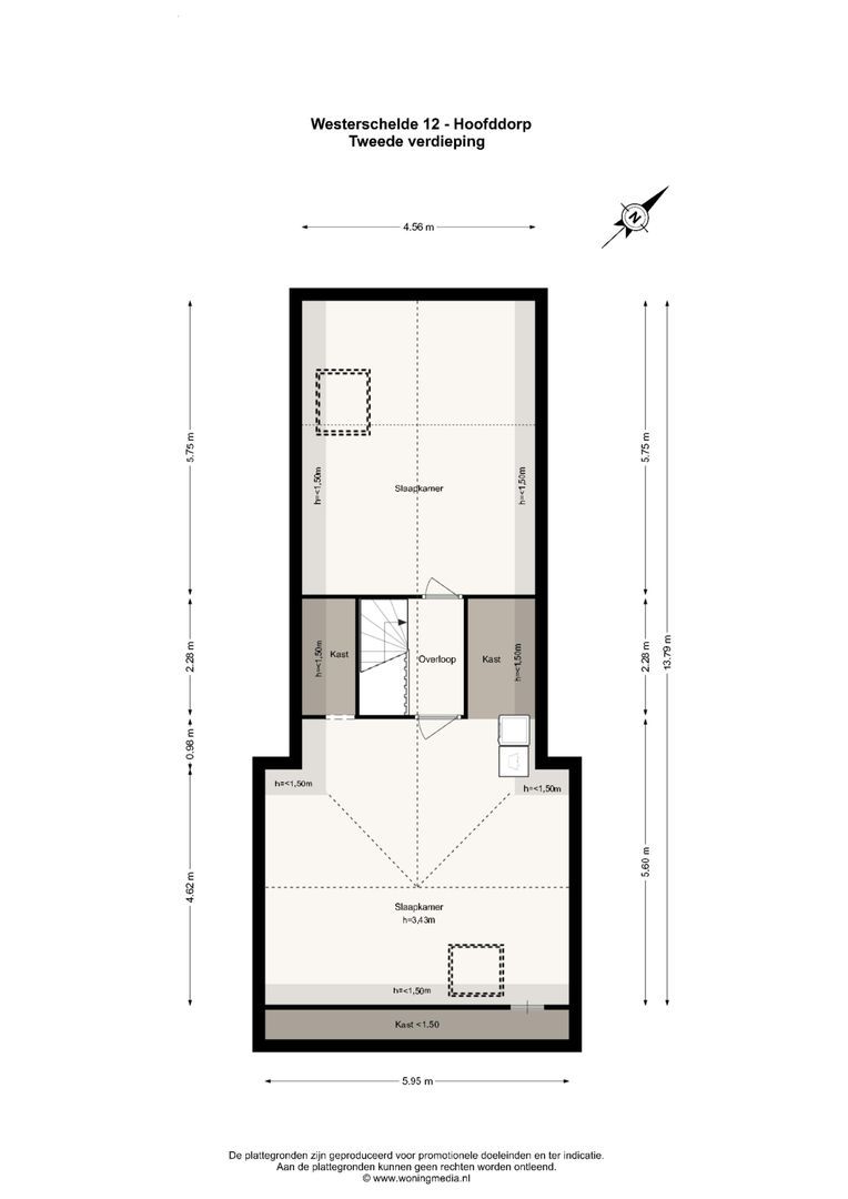 Westerschelde 12, Hoofddorp plattegrond-2