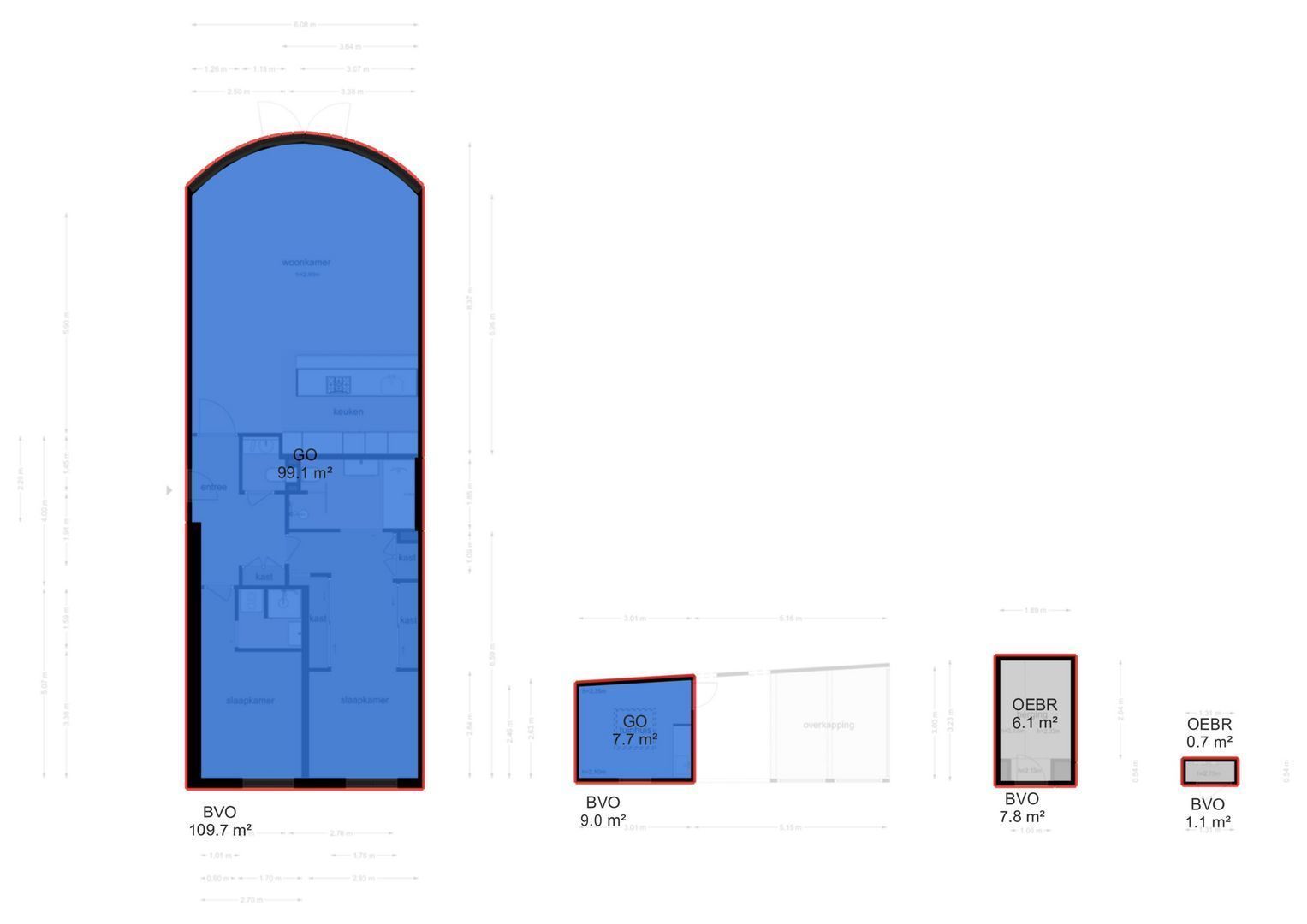 Pieter de Hoochstraat 5 F, Amsterdam plattegrond-2