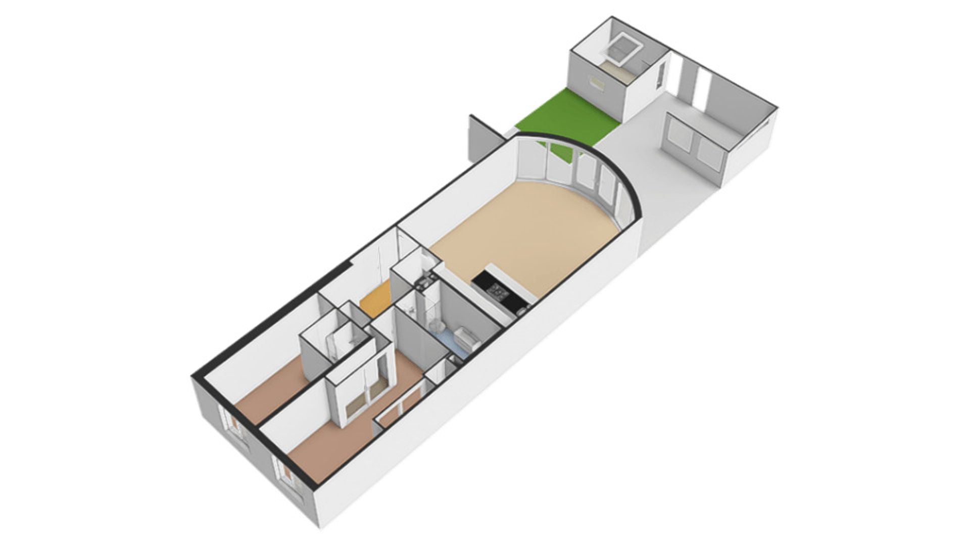 Pieter de Hoochstraat 5 F, Amsterdam plattegrond-8