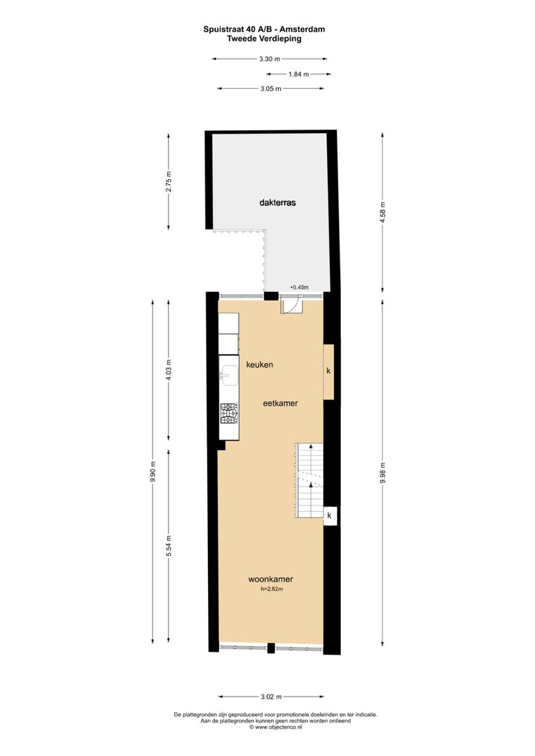 Spuistraat 40 A, Amsterdam plattegrond-4