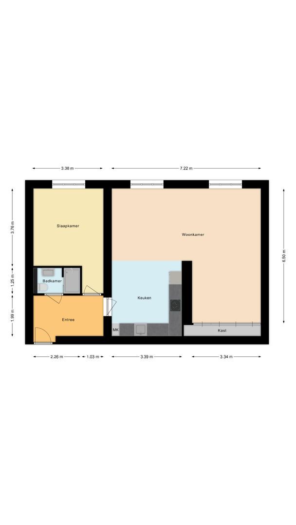 Silodam 129 B, Amsterdam plattegrond-1