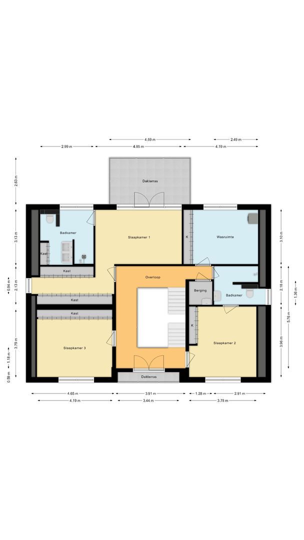 Zuiderakerweg 32, Amsterdam plattegrond-2