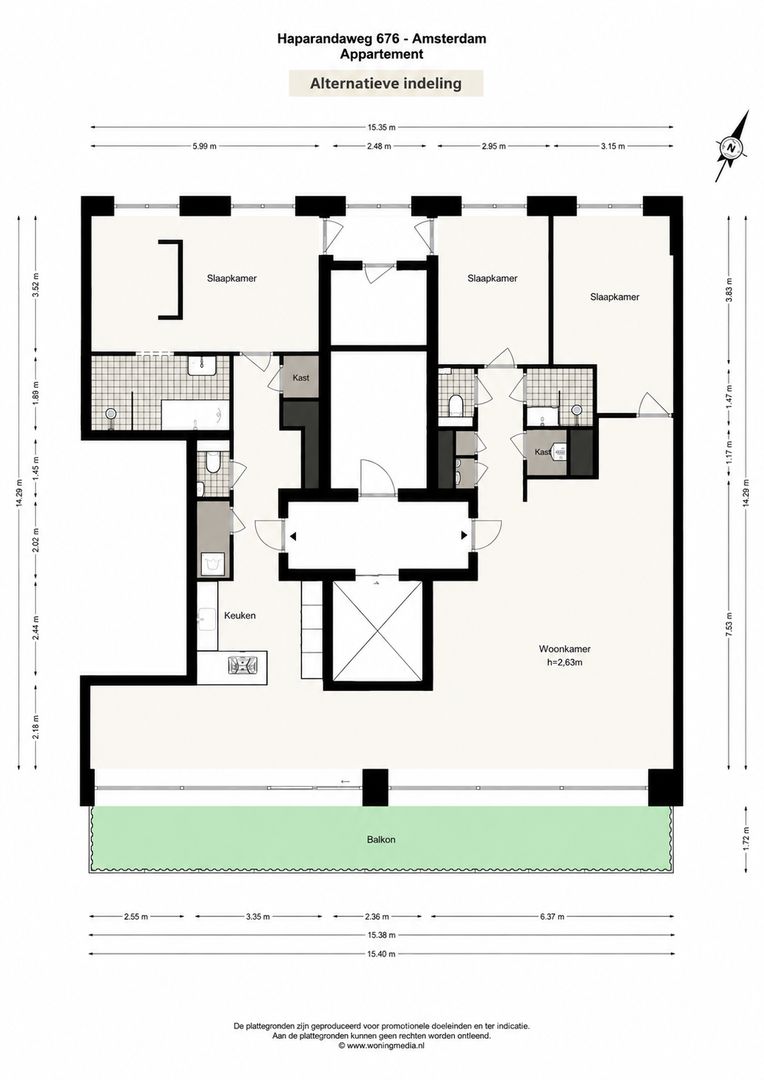 Haparandaweg 676, Amsterdam plattegrond-1