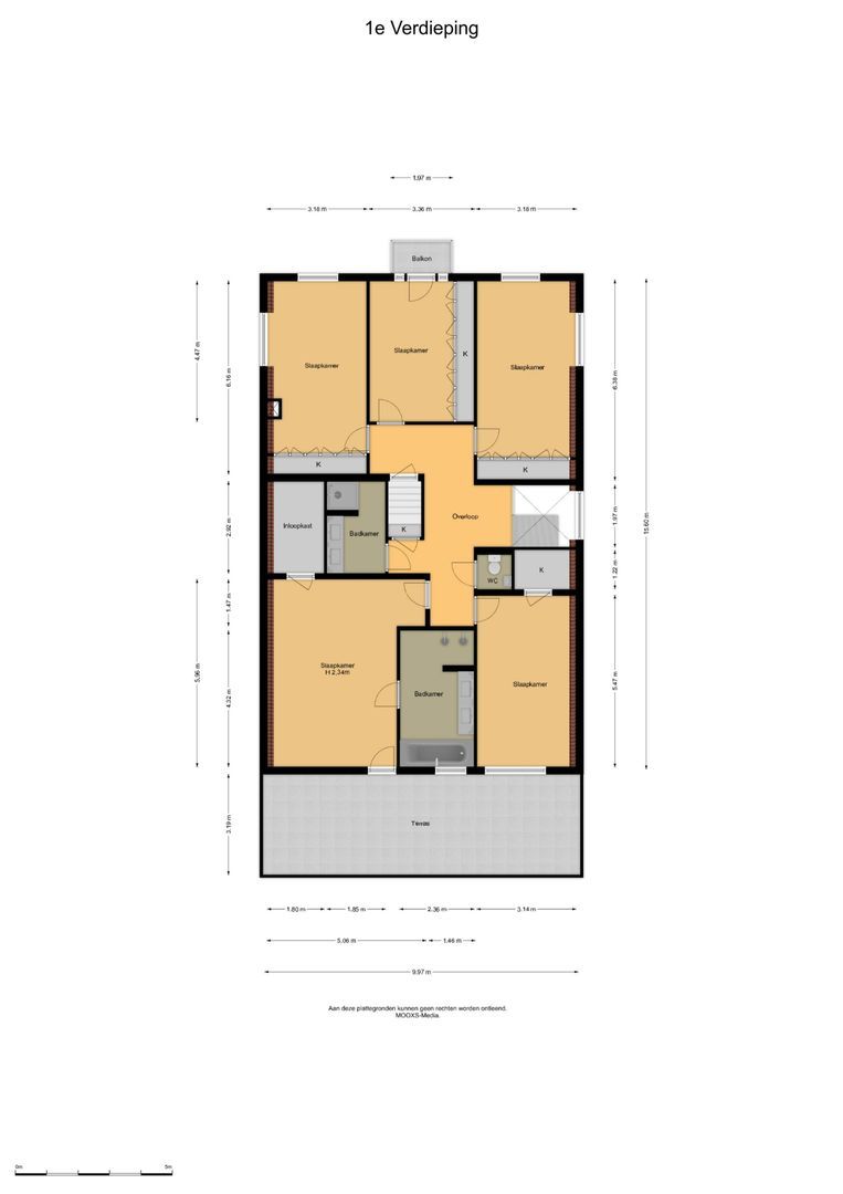 Raadhuislaan 22, Mijnsheerenland plattegrond-1