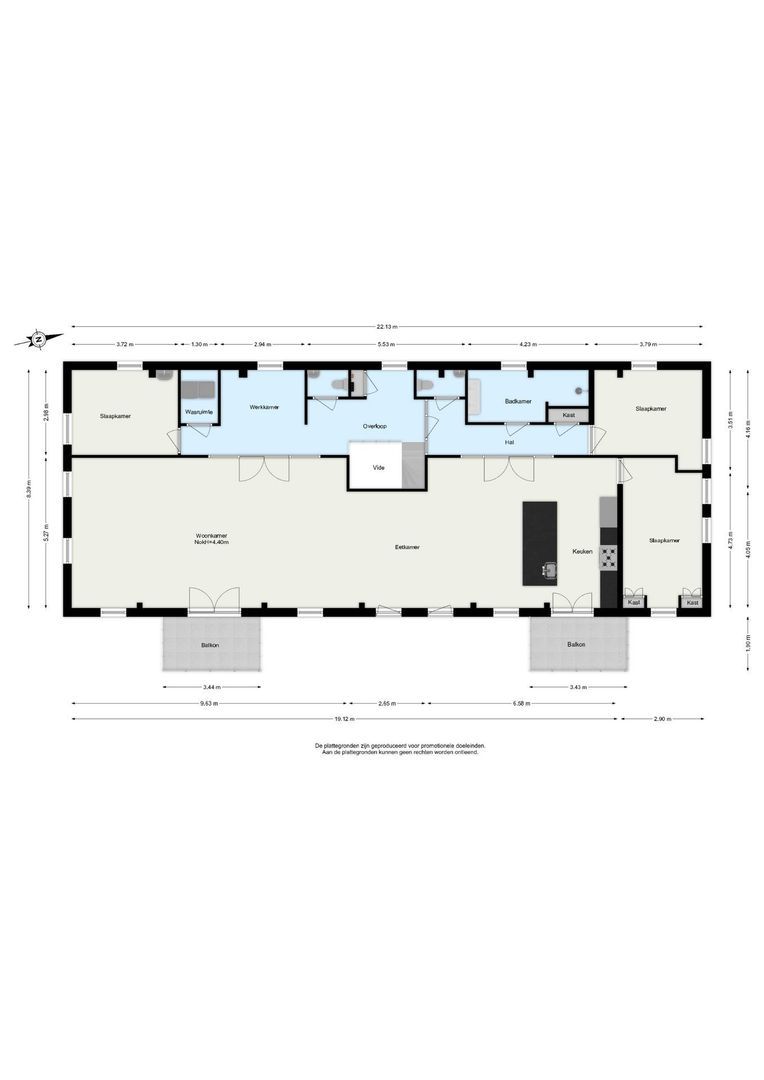 Smidsweg 1 B, Westmaas plattegrond-0