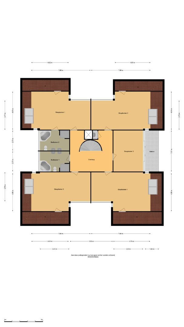 Vroonland 11, Mijnsheerenland plattegrond-1
