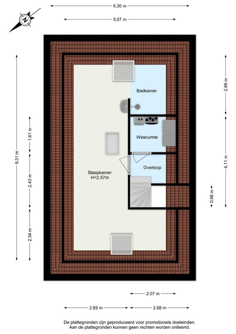 Cor Dirksestraat 26, Mijnsheerenland plattegrond-2