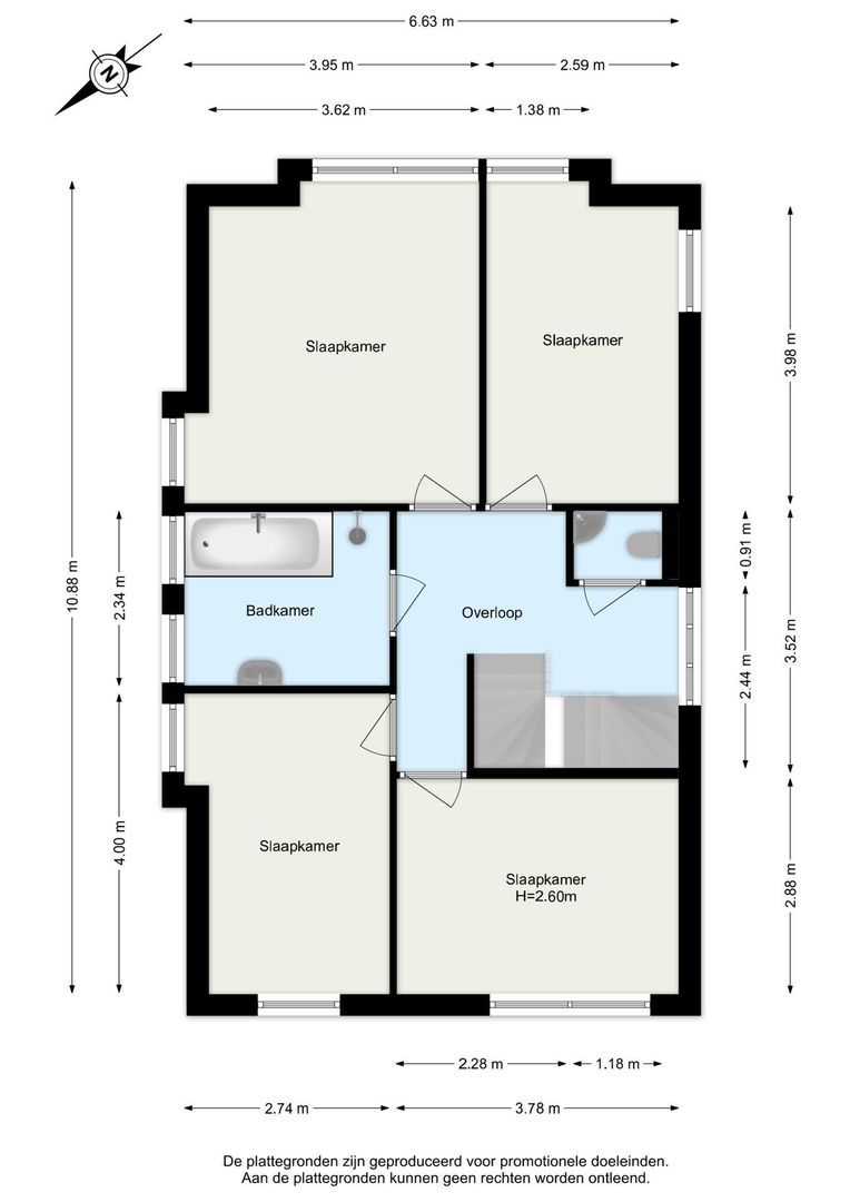 Cor Dirksestraat 26, Mijnsheerenland plattegrond-1