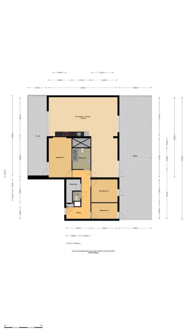Binnenrotte 233, Rotterdam plattegrond-0