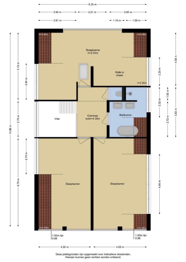 Achterdijk 5 b, Rhoon plattegrond-1