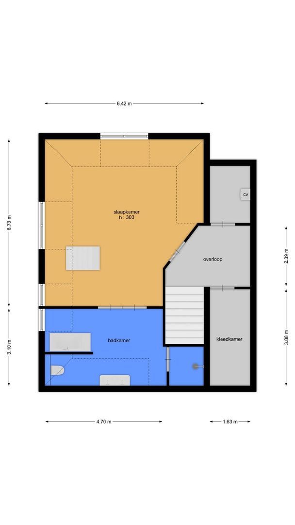 Grotekerksbuurt 9 A, Dordrecht plattegrond-4