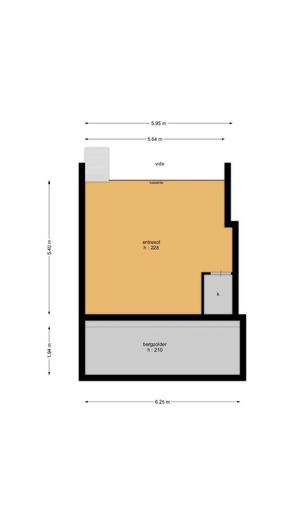 Grotekerksbuurt 9 A, Dordrecht plattegrond-1