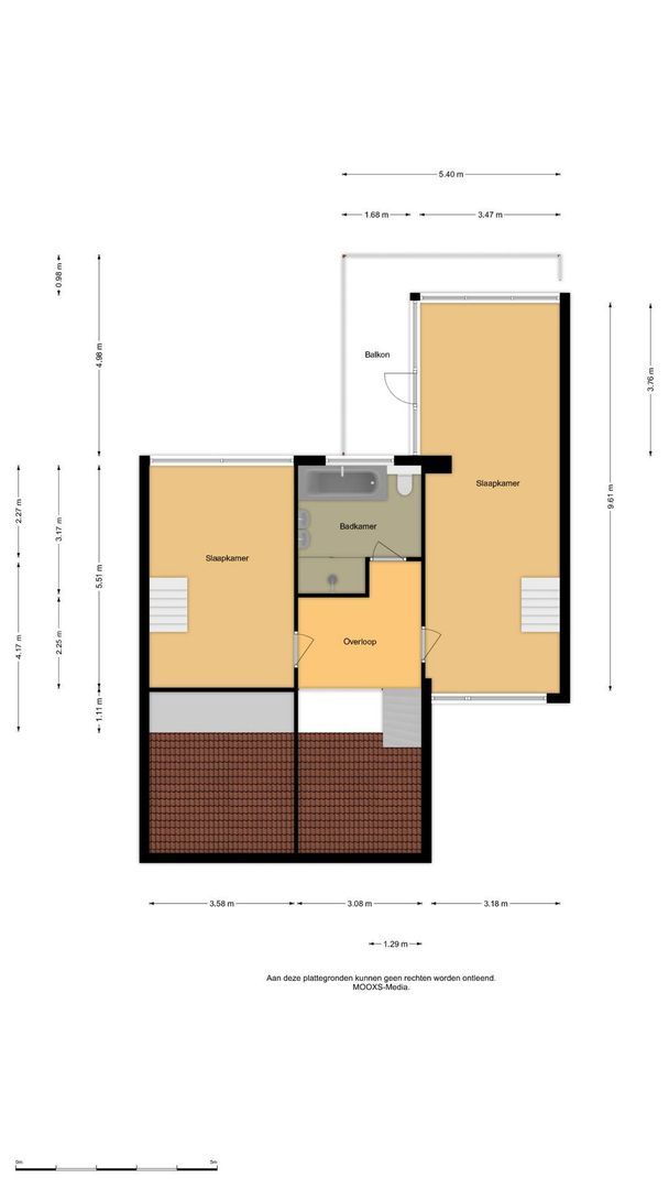 Dorpsstraat 54 A, Maasdam plattegrond-1