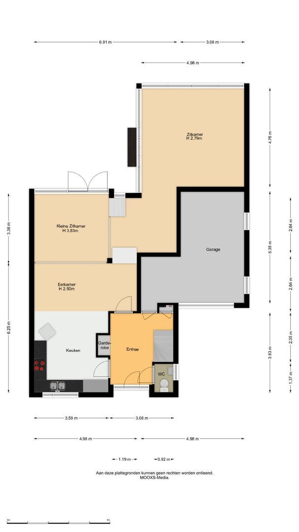 Dorpsstraat 54 A, Maasdam plattegrond-0