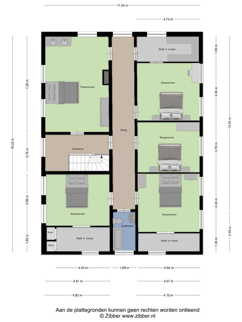 Bergsestraat 45, Wouw plattegrond-2