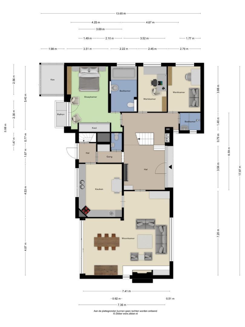 Brucknerlaan 23, Roosendaal plattegrond-1