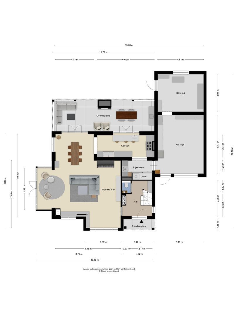 Zoudtlandlaan 34, Roosendaal plattegrond-1