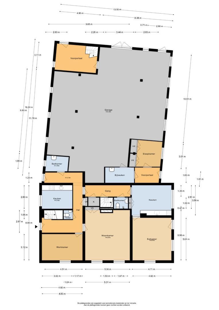 Provincialeweg 44, Schalkwijk plattegrond-1
