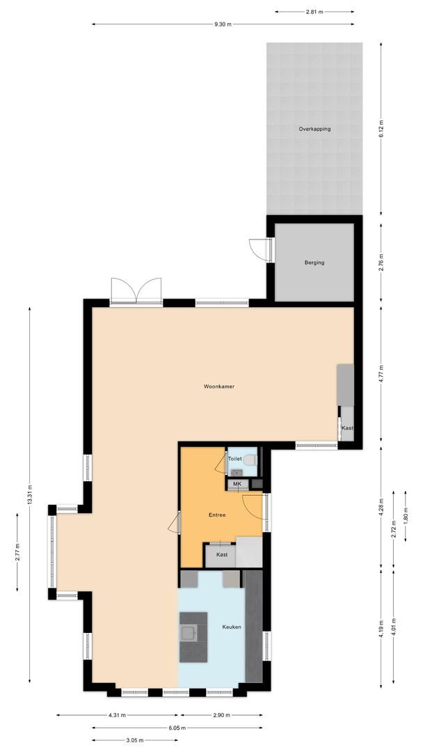 Emmikkerboslaan 78, De Meern plattegrond-0