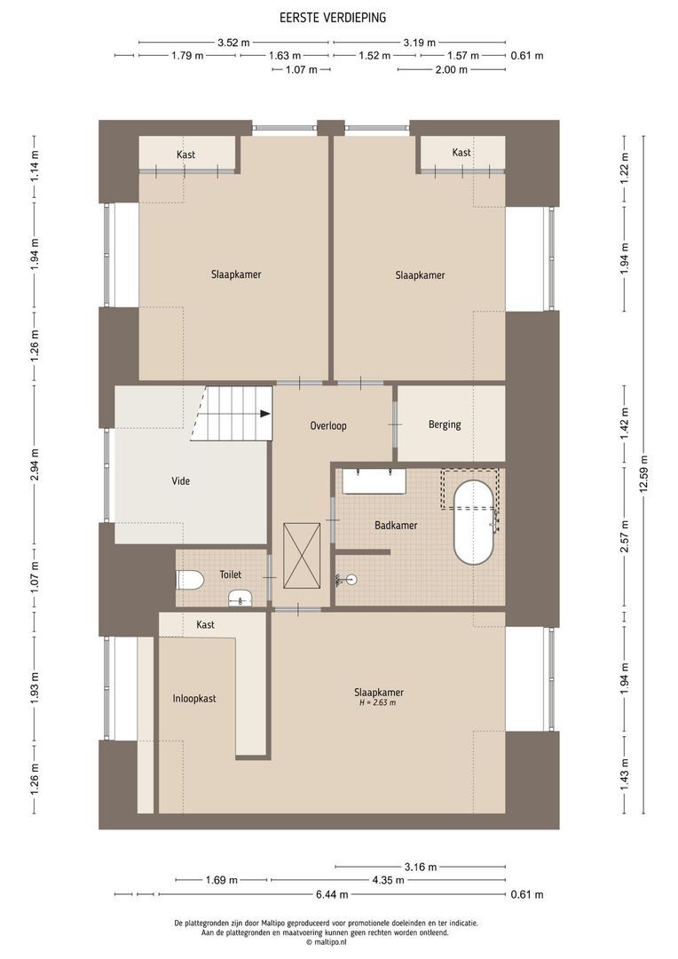 Reinesteijnseweg 4 A, Nieuwegein plattegrond-2