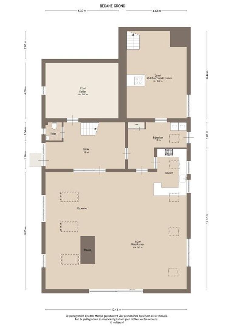 Zuiderlingedijk 179, Spijk plattegrond-0
