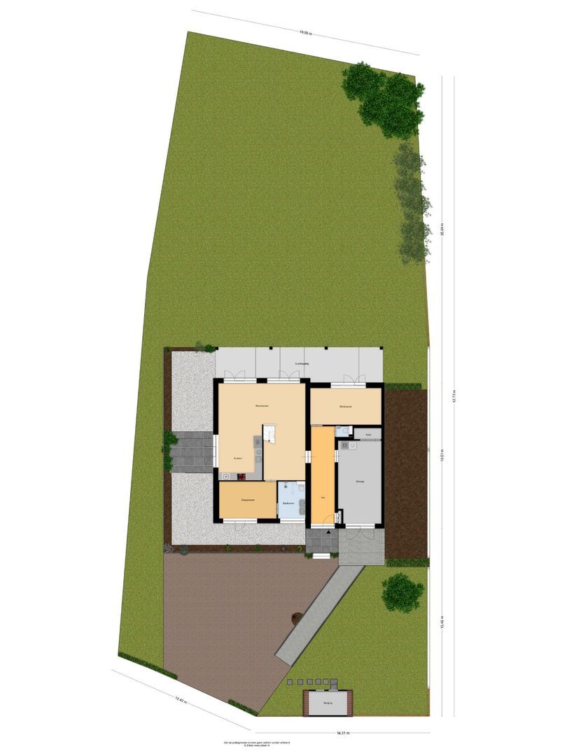 Noordersingel 94 c, Berkel en Rodenrijs plattegrond-0
