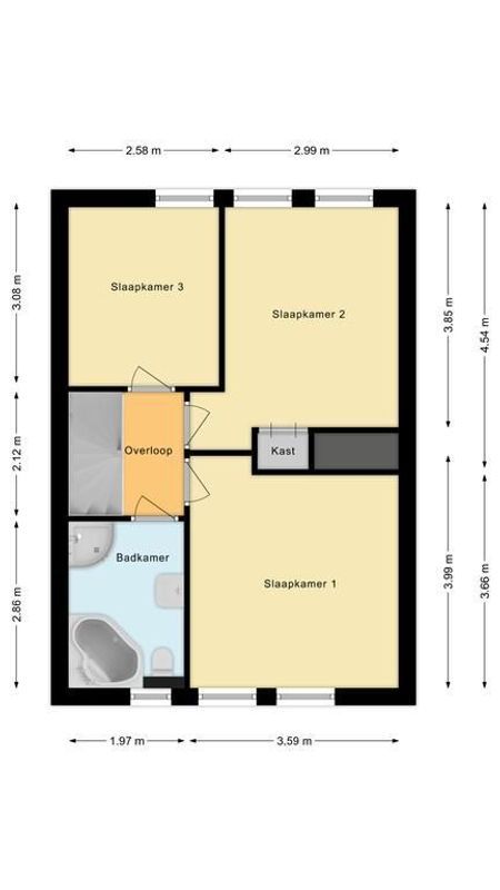 Hubertusveld 36 Floorplan Blur 1