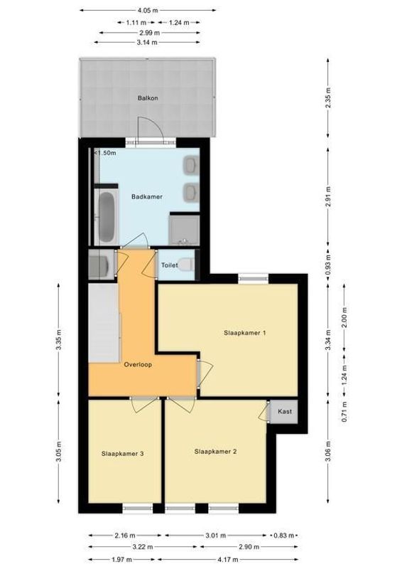 Bernhardstraat 11 Floorplan Blur 3