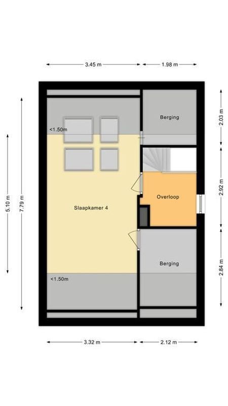 Burgemeester van Mierlostraat 21 Floorplan Blur 3