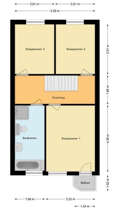 De La Sallestraat 1 - a Floorplan Blur 1