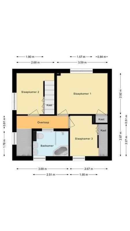 Bernhardstraat 24 Floorplan Blur 1