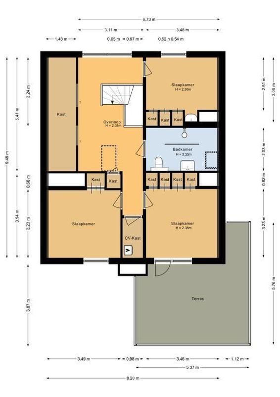 Churchillstraat 11 Floorplan Blur 1