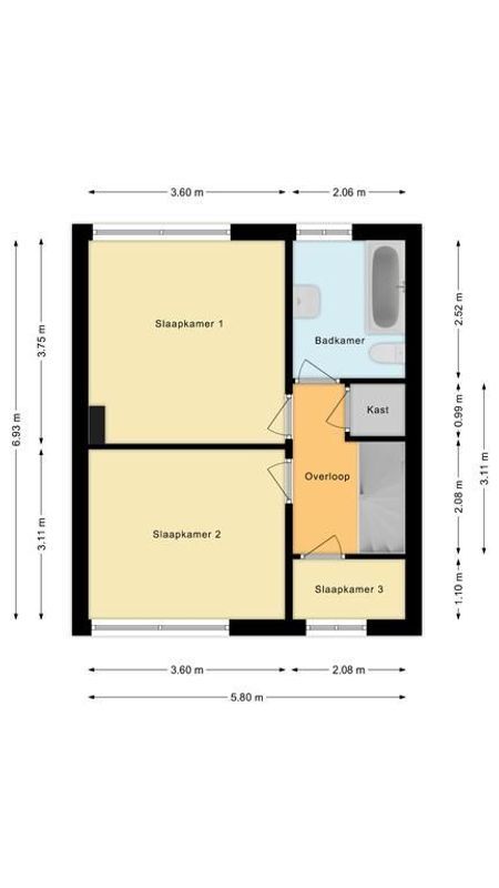 Raadhuisplein 16 Floorplan Blur 1