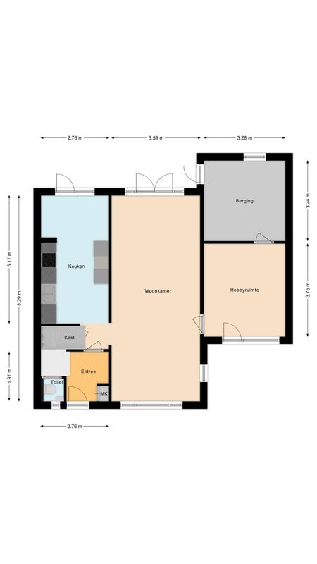 Memlingstraat 2 Floorplan Blur 3