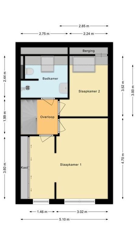 Marga Klompelaan 105 Floorplan Blur 1