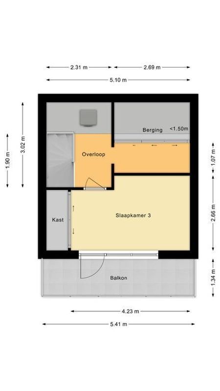 Marga Klompelaan 105 Floorplan Blur 3