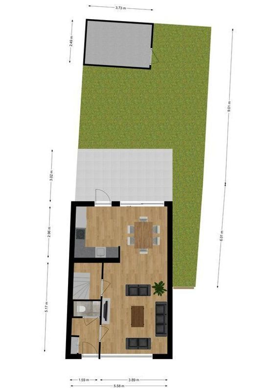 Ir. Kippermanstraat 19 Floorplan Blur 2
